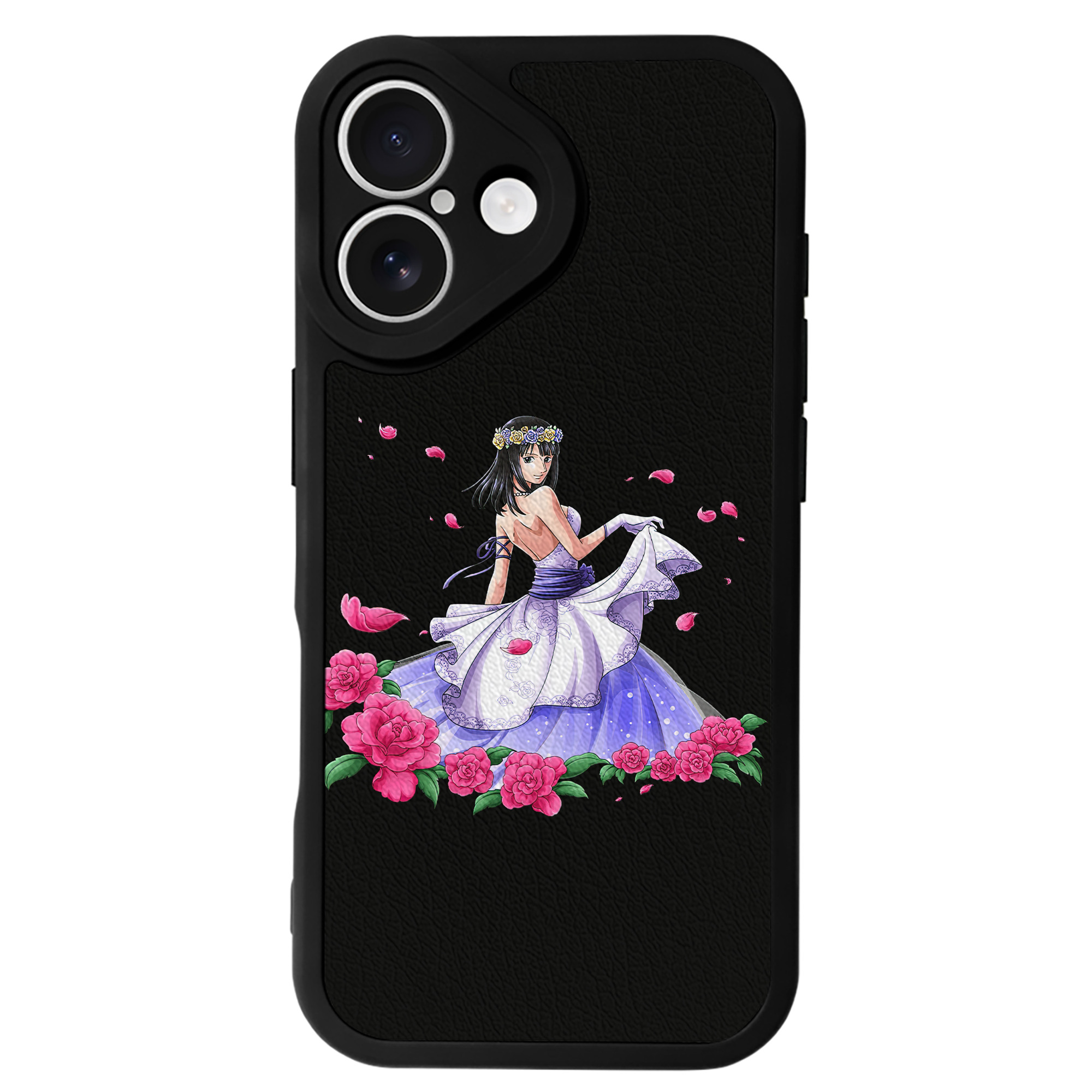（画像用） ワンピース ニコ・ロビン ONE PIECE Nico Robin 【iPhone 16シリーズ対応】シリコンスマホケース（レザー調） 材質：シリコン